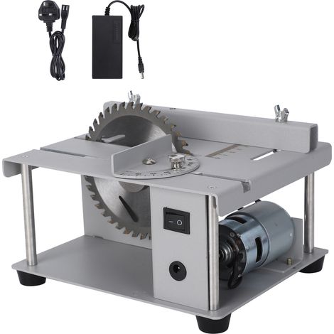 [JAMAIS UTILISÉ]Scie circulaire de table miniature, mini, portable, multifonctionnelle et durable, machine de coupe pour la maison, prise secteur 110-240 V (UK). (1/5)