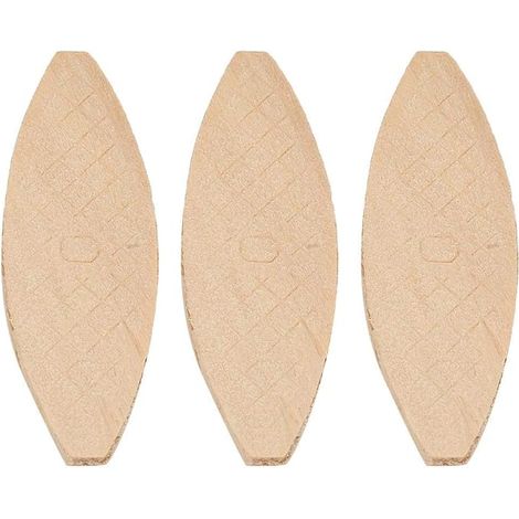 100 Pcs Wood Joining Biscuits Tenons Carpenter for Furniture and Carpentry Projects (1/5)