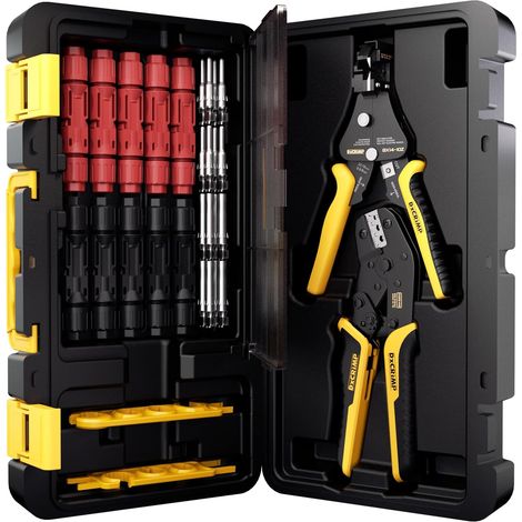 Kit de Sertissage pour Câble Solaire 2,5/4/6 mm², Module PV, Avec Pince à Dénuder, Prise, Clé, Boîte à Outils Incluse (1/5)