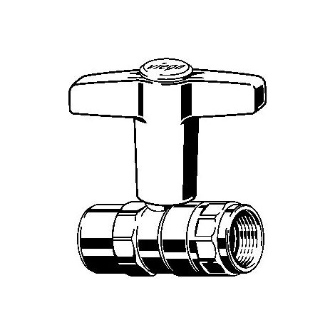 VIEGA 796167 Robinet à boisseau sphérique Easytop 2275.2LF (1/2)