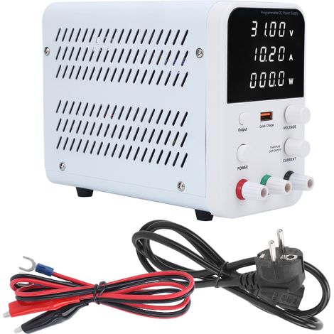 Alimentation DC programmable WPS3010B 30V 10A 300W, source de tension réglable USB, bloc d'alimentation de laboratoire à découpage, prise UE 230V, chargeur de banc stabilisé. (1/5)