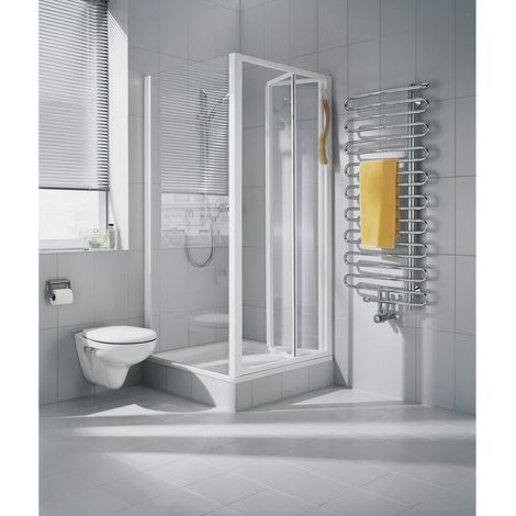 Kermi Porte battante Ibiza 2000 FTD 0700x 1750 BV: 660-700 SIMG verre trempé transparent (1/5)
