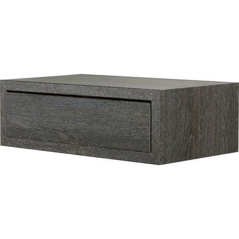 Mensola da Parete 1 Cassetto 45x13,4x23,7 cm in Fibra di Legno Lego Maxi Rovere Scuro (1/5)