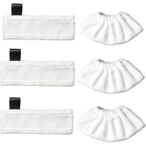 3 microfiber cloths + 3 microfiber cloth kits for Kärcher SC5/SC4/SC3/SC2/SC1, replacement cloths for Kärcher EasyFix steam cleaners (1/5)