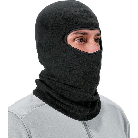 Masque De Visage En Polaire - écharpe Cou-Chaud Thermique - Protection Contre Le Vent Pour Cyclisme Et Moto - Noir - 1 Pièce (1/5)