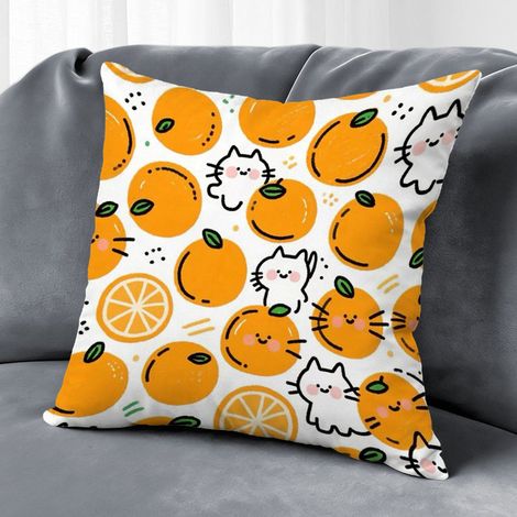 Housse de coussin feuilles printemps été, décoration canapé,45×45cm (1/5)