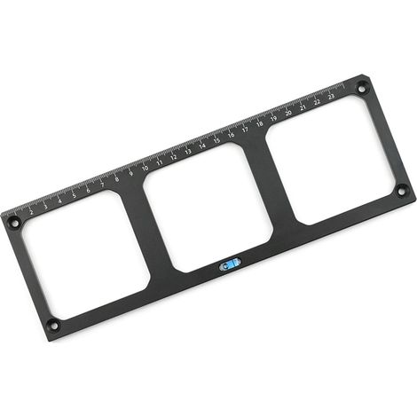 Gabarit de perçage pour douille de type 86, 3 trous carrés, outil de marquage pour boîtier inférieur de douille, en alliage d'aluminium (1/5)