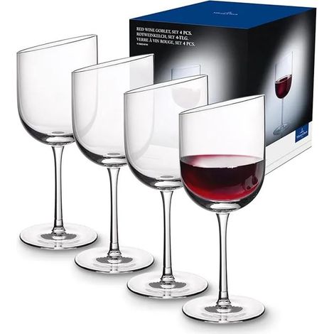 Villeroy & Boch Newmoon Ensemble de Verres à Vin Rouge Cristallin 4 Pièces Verre pour vin pétillant Set 4 pc VERRE A COCKTAIL (1/5)