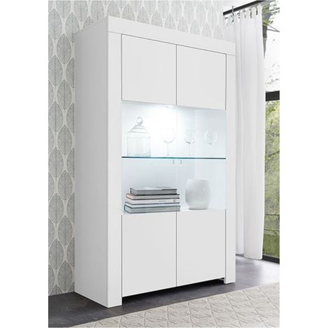 Vetrina 2 ante linea Clear in Bianco Opaco (1/4)