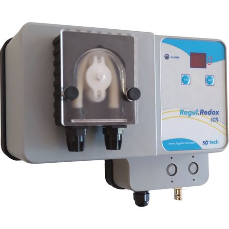 Distributeur automatique de chlore pour piscine – Régulateur semi-automatique – Affichage Redox – Protection IP 55 – Pour bassin jusqu'à 160 m3 – Bypiscine