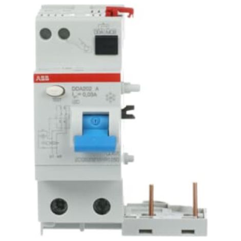 Blocco differenziale dda202 a 25a 30ma 2p abb b427954 (1/3)