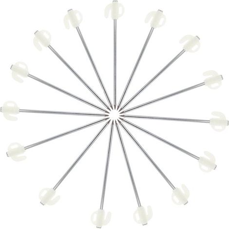 15 piquets lumineux pour tentes d'extérieur. Piquets robustes pour bâches et auvents, idéaux pour le camping, la randonnée, la plage et le jardin. Piquets résistants. (1/5)