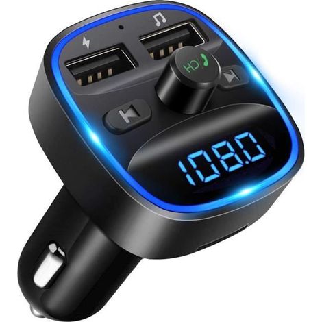 Trasmettitore FM Bluetooth - LENCENT T25 (2020) - Bluetooth/USB/SD - Cancellazione del rumore CVC - Per autoradio (1/4)