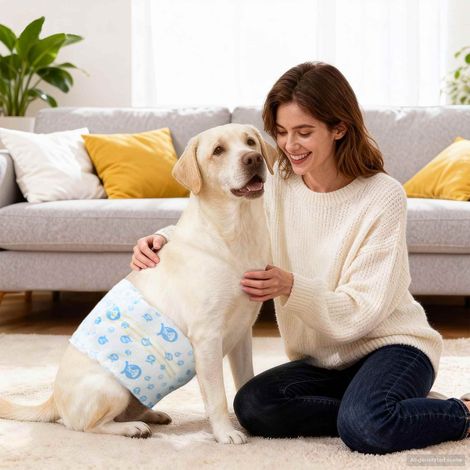 Einweg-Hundewindel für Rüden 30 pcs Weiß L