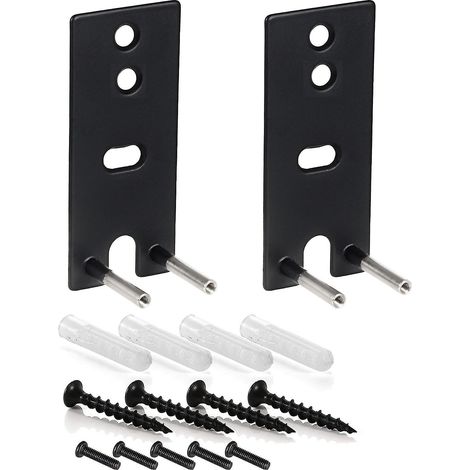 Schwarze Ersatz-Wandhalterungen aus Stahl für Omnijewel 650 und Surround 700 Lautsprecher
