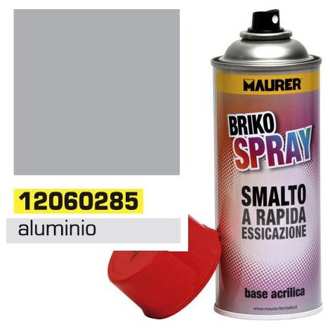 MAURER spray pintura aluminio 400ml , Spray aluminio. - Capacidad: 400 ml.- Esmalte acrílico de usos profesionales.- Excelentes propiedades de adhesi