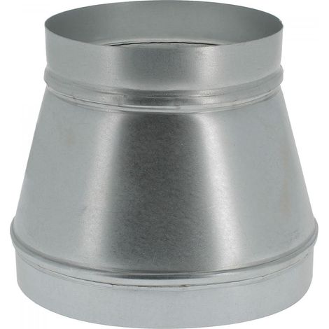 1 Réducteur Métal 400/315mm Acier Galvanisé Pour Conduit Ventilation Rond Système Aération