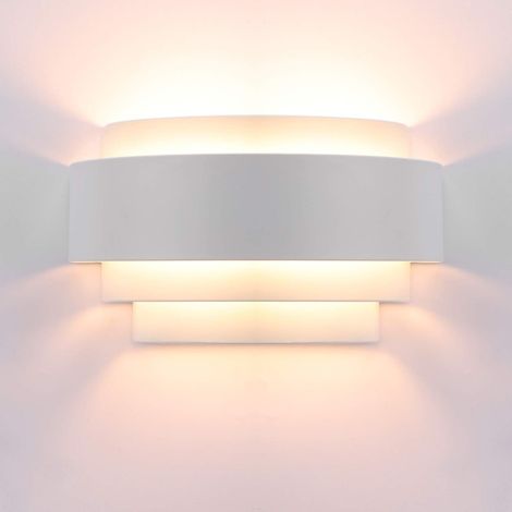 Applique Murale LED - 220 V - Blanc Chaud 3000 K - Métal - Pour Intérieur Chambre Salon Escalier Bureau Porche - 1 Pièce