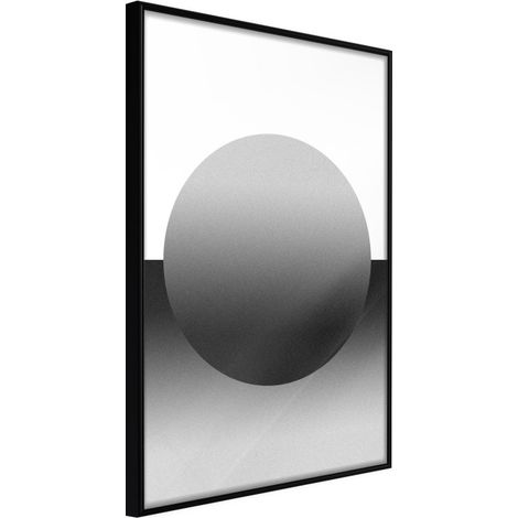 Affiche Murale Encadrée "Levitating Sphere" 21 x 30 cm Noir