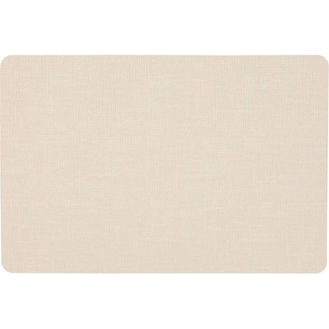 Set de Table Rectangulaire "Esmée" 30x45cm Beige (1/4)