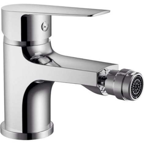 Rubinetto per bagno moderno miscelatore orientabile quadrato bidet in ottone cromato lucido (1/3)