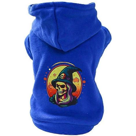 Welpen-Halloweenkostüm, Pullover-Hoodie für kleine Hunde, Partyoutfit, Kostüm S