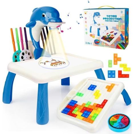 Table de Projecteur de Dessin pour Enfants - Bleu - Intérieur - 3 ans - Mixte (1/4)