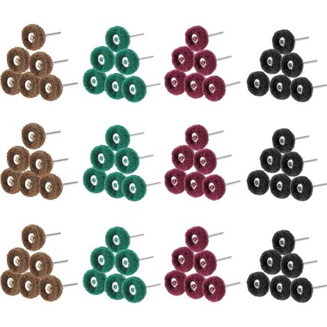 Lot de 80 Roues de polissage abrasif de 25 mm, Accessoires de polissage pour outils rotatifs Dremel (1/5)