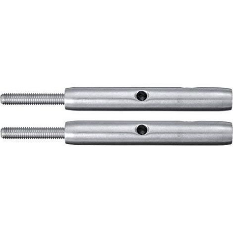 Pièces - Serre-câbles - Pour câbles de 4 mm et 5 mm - Tendeurs de câbles - Inox - Connecteurs de câbles - Matériel de fixation pour câbles en acier - Pour rampe d'escalier, garde-corps de toit, clôtur