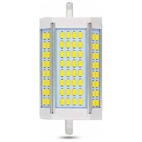 Ampoule LED R7S 118mm 30W dimmable, 3000lm, blanc froid 6000K, équivalent ampoule halogène R7S J118 200W 300W, luminosité 200 degrés, lampe LED R7S 118mm dimmable pour applique murale/lampadair (1/5)