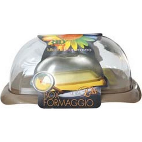 1PZ COPRIFORMAGGIO RETTANGOLARE CON COPERCHIO E VASSOIO - cm.32X22X12,5