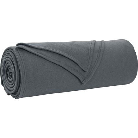 Coperta Grigio scuro 210 x 140 cm Panno vidaXL