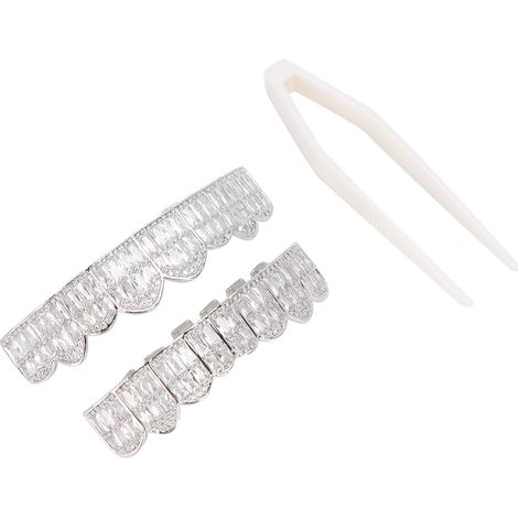 Dentier en Métal Style Hip Hop Iced Out - Bijou Dentaire pour Hommes et Femmes (1/5)