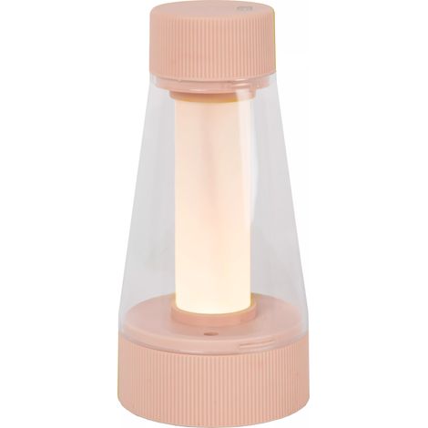 Lampada da tavolo LED ricaricabile rosa Lucide Lorali (1/5)