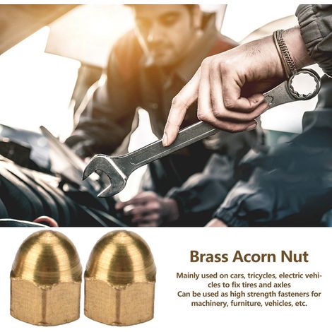 Kit de 20 Écrous Borgnes Laiton Tête Hexagonale pour Fixations Automobile M3 (1/5)