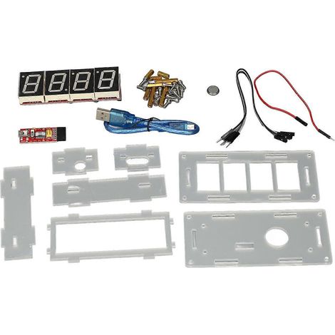 Digitaluhr-Bausatz zum Selberbauen: Klare und präzise Zeitanzeige, einstellbare elektronische Uhr, DIY-Teile