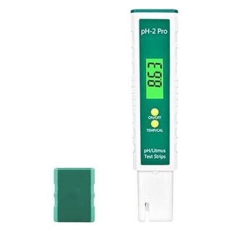 PH Mètre Numérique PH/Litmus Bandelettes De Test/Temp Multifonctionnel Testeur, 0.01 Haute Précision Testeur De Qualité De L’eau avec Fonction ATC