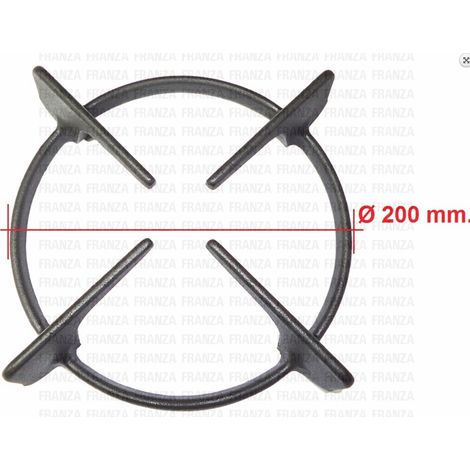 GRIGLIA GHISA TONDA 1 FUOCO PIANO COTTURA FOSTER Diametro 200mm alt50mm FITTING