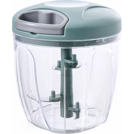 Spremiaglio manuale e tagliaverdure - Versatile tritaaglio, tritanoci, affettatrice portatile ed estrattore per cubetti di verdure per un'efficiente preparazione della cucina (Verde, Grande) (1/5)