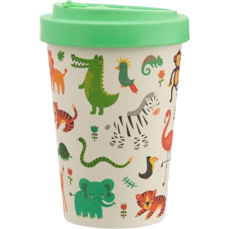 Mug de Voyage Ecologique en Bambou Zooniverse Animaux
