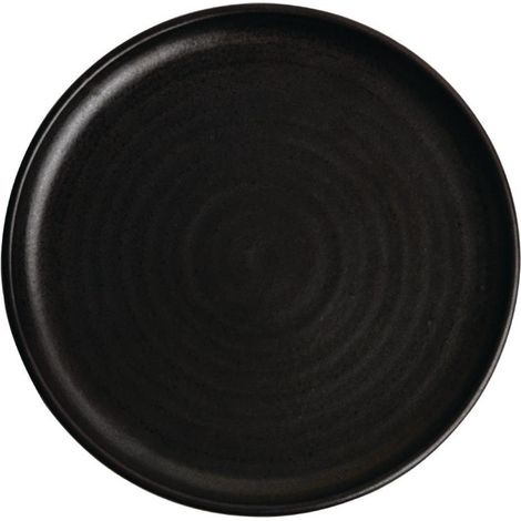Assiettes plates noir mat Canvas 26,5 cm (Lot de 6) - Ref FA317 - Olympia (1/5)