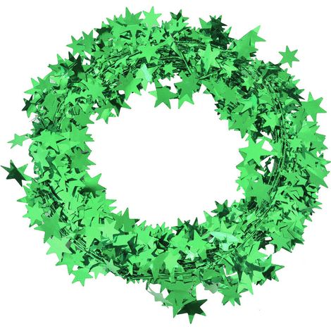 Guirlande étoiles 7,5m verte pour sapin Noël mariage fête décoration accessoires vêtements (1/5)