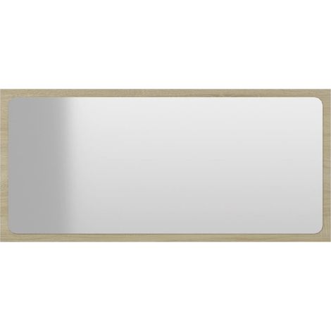 Maison Exclusive - Specchio da Bagno Rovere Sonoma 80x1,5x37 cm Legno Multistrato (1/5)