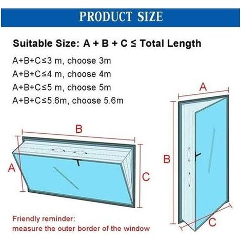 KLVGTIFS PU - Kit Calfeutrage Climatiseur Mobile Porte Fenetre 400cm, pour Climatiseurs, Sèche-linge et Déshumidificateurs Tuyau évacuation Calfeutrage Fermeture éclair, Facile a Installer (4m)- (1/5)