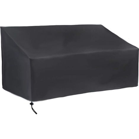 Housse de protection pour banc de jardin 3 places en tissu Oxford imperméable et respirant, housse de mobilier de jardin- (1/5)