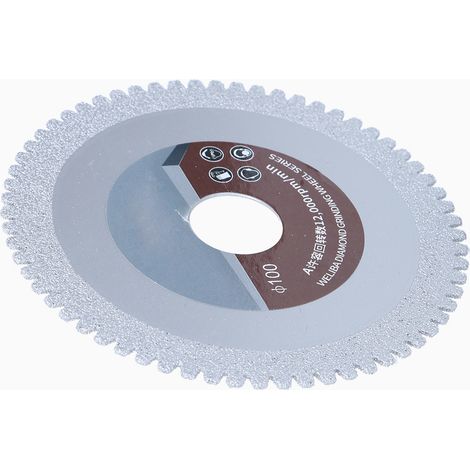 Diamant-Sägeblatt, gelötet, Sägezahn-Scheibe, Polierzubehör, 100 mm, Körnung 60 (1/5)