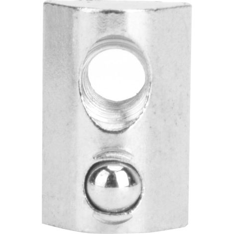 50 écrous à billes élastiques conformes à la norme européenne, connecteurs de profilés en aluminium, écrous 40-M6 (1/5)