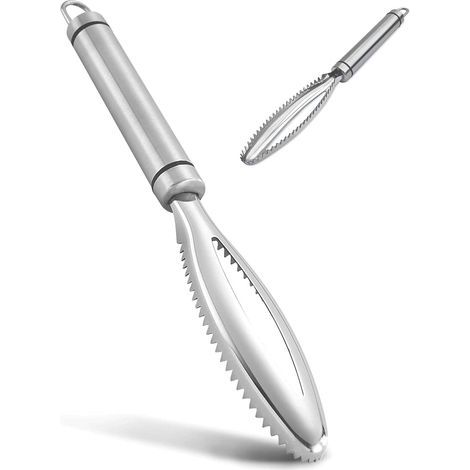 1 Piece Fish Scaler, écailleur de poisson professionnel en acier inoxydable 304, Gadgets de cuisine (1/5)