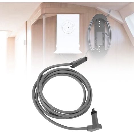 [Cable] Kit profesional de accesorios para la gestión de cables, clips de 1,8 m (reemplazo para cable de satélite rectangular V2, conexión estable, goma, cobre, plástico, 4 clavos para cables) (1/5)