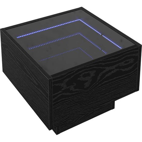 Maison Exclusive - Couchtisch Schwarz Eichen-Optik 40 x 40 x 30 c